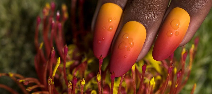 how to create nail art - sunset ombre